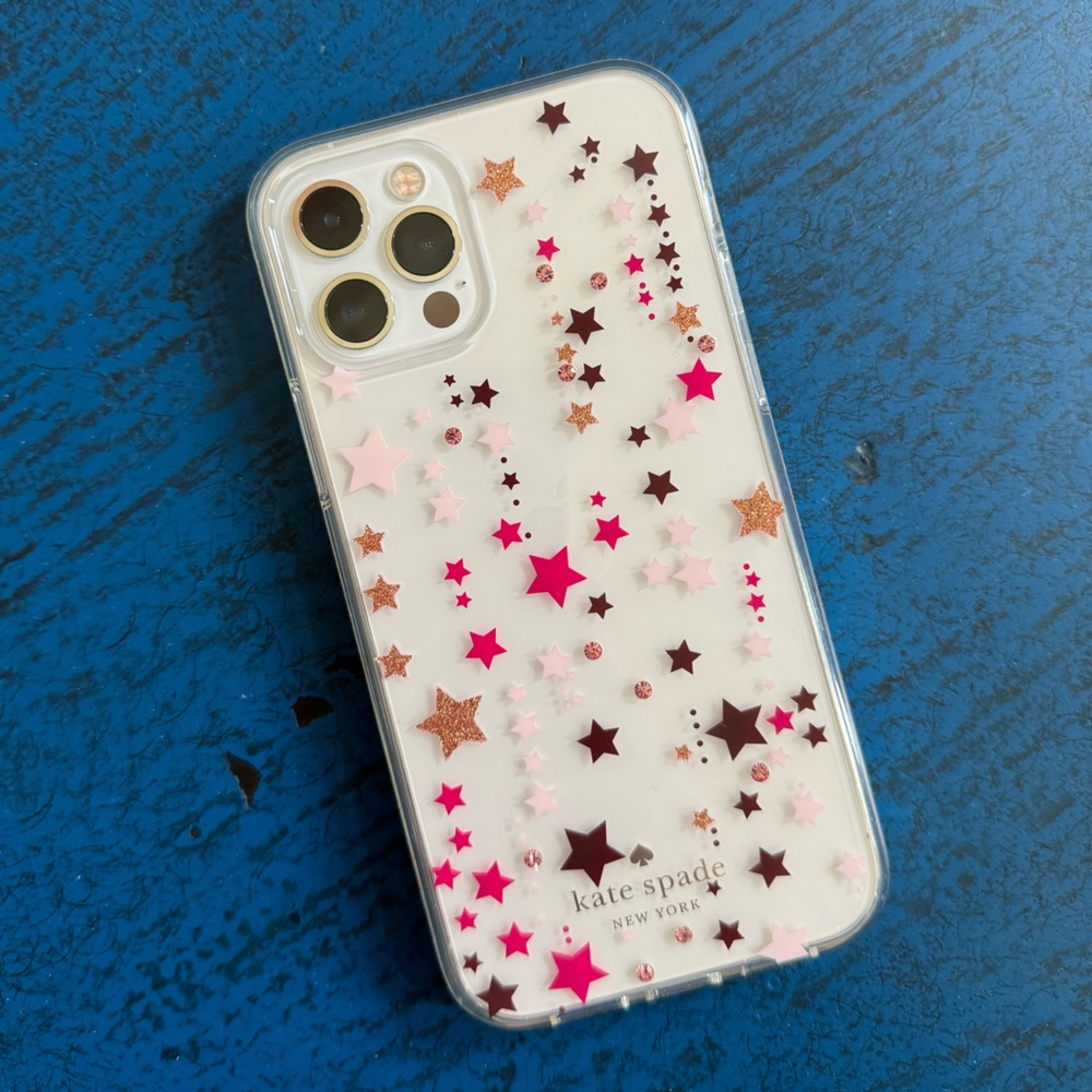 Kate Spade Twinkle Star Glitter iPhone 12/12 pro case
